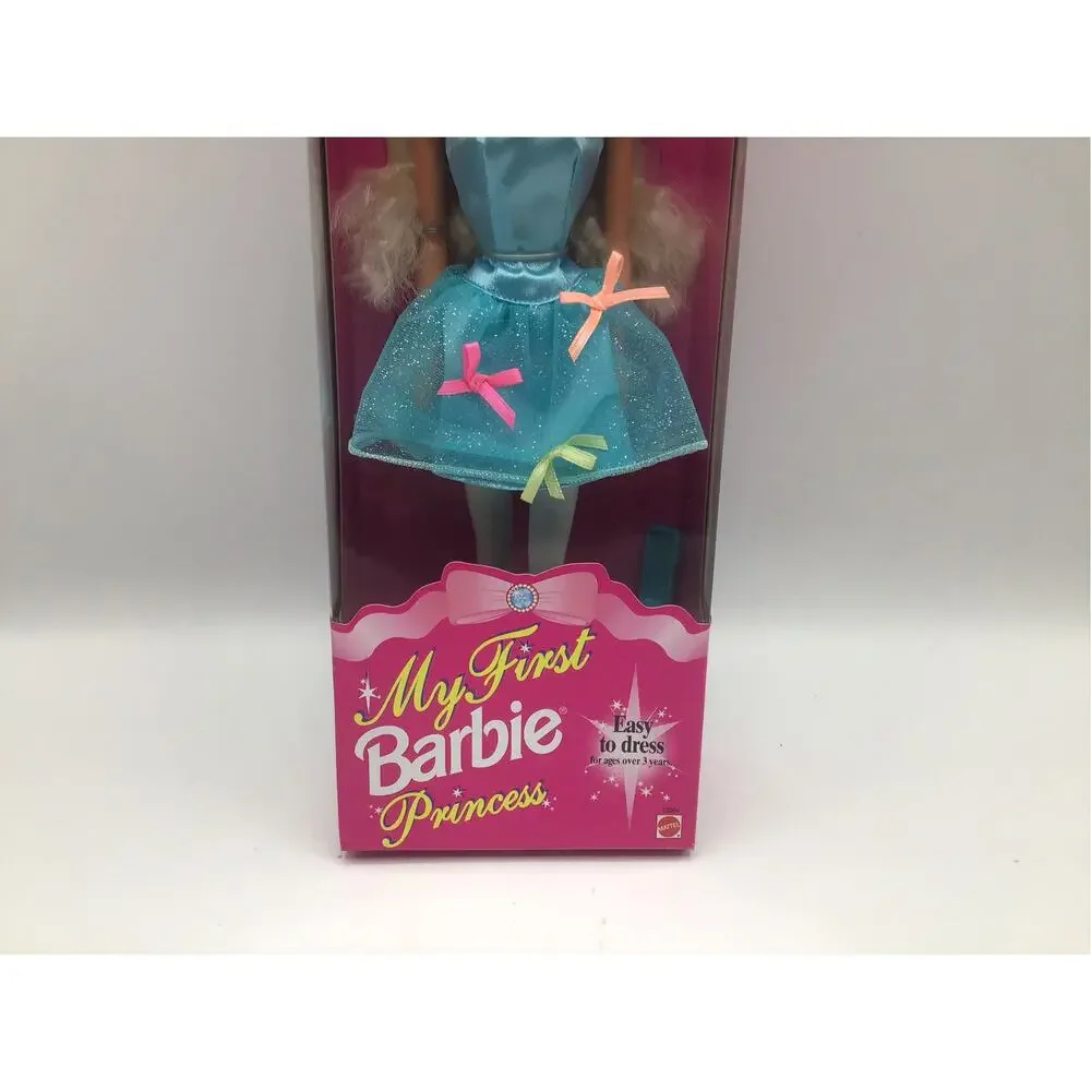My First Barbie Princess 1994 Vintage NRFB Easy  Dress Blonde Doll Mattel 13064